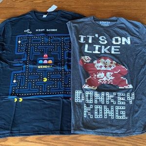Lot of 2 Medium Gaming Graphic Tees